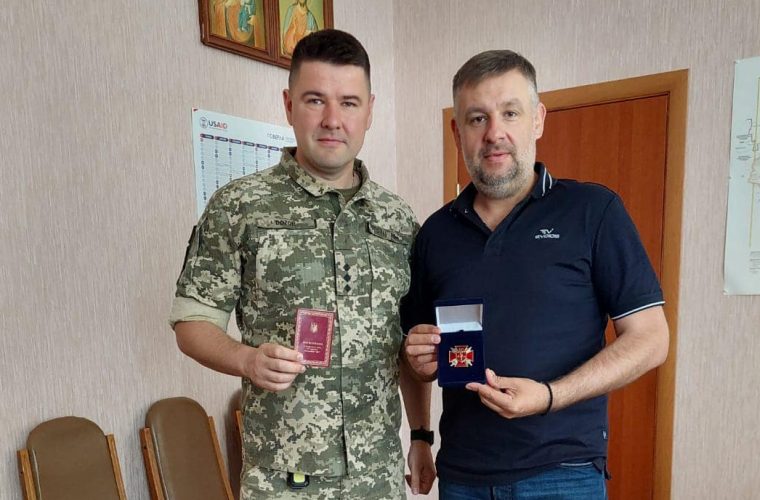 Голова Чуднівської міської ради Віталій Войтко отримав нагрудний знак 141 батальйону