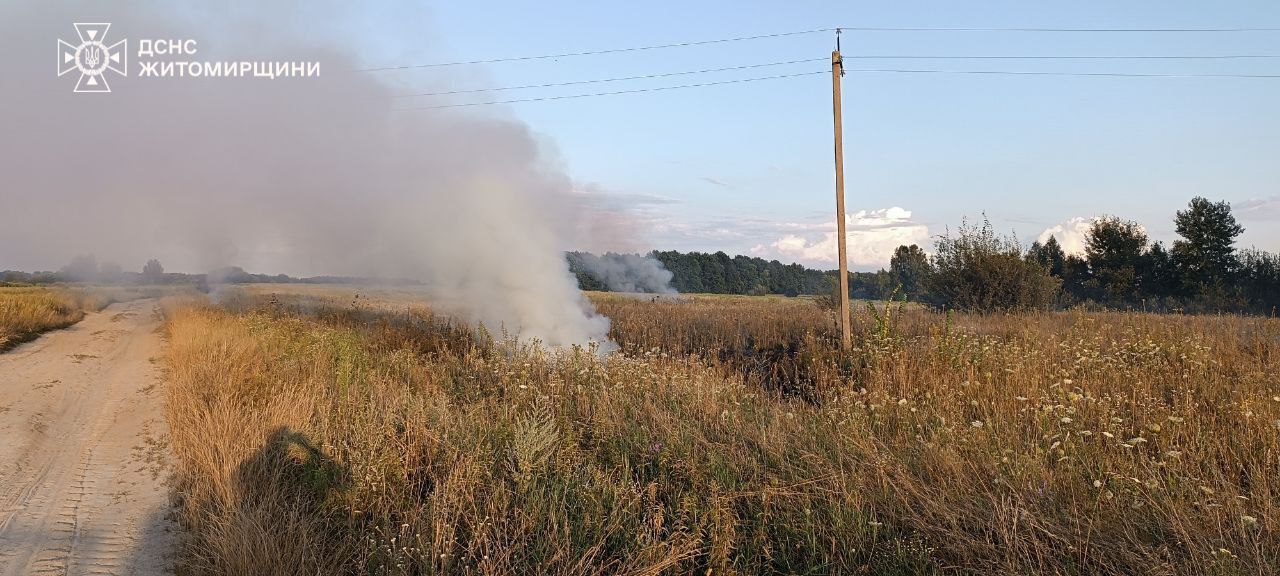 У Романівській громаді оштрафували місцевого жителя за спалювання соломи