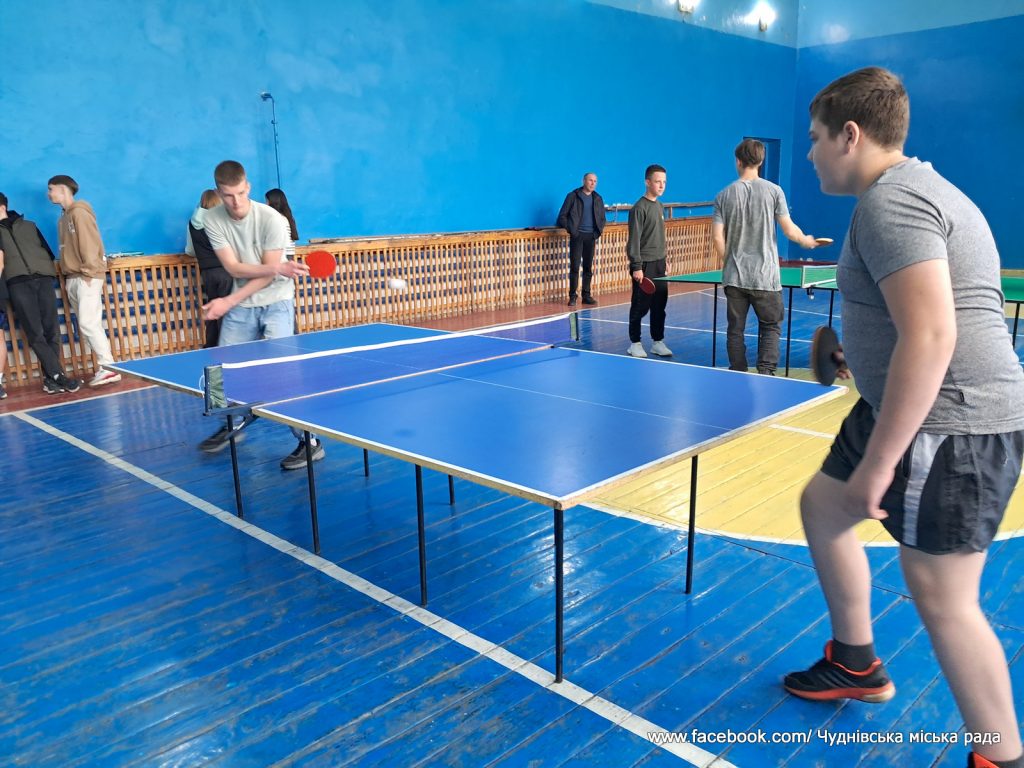У Чуднові відбувся відкритий турнір з настільного тенісу