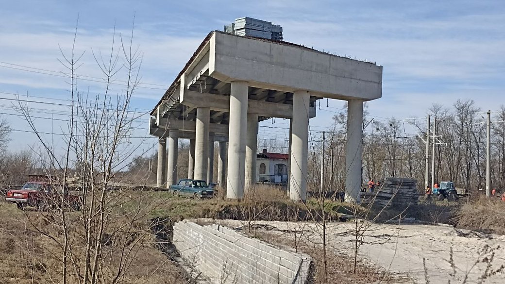 Будівництва шляхопроводу через залізницю на дорозі Н-03 Житомир - Чернівці