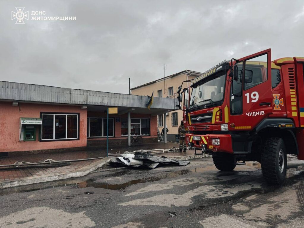 У Чуднові горіла будівля автостанції