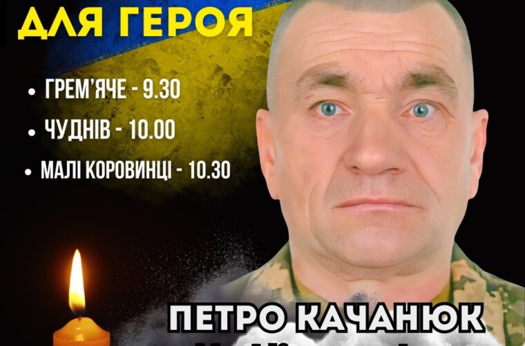 16 січня - Коридор пошани Воїну Петру Качанюку з села Малі Коровинці